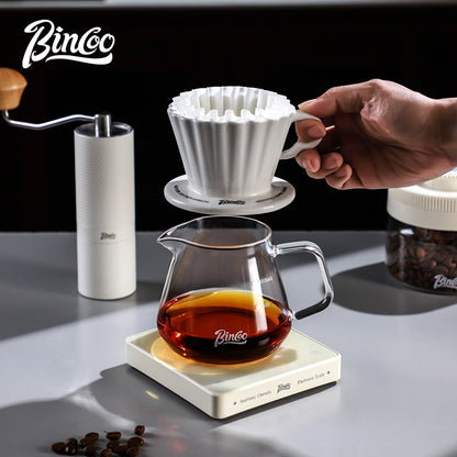 Bincoo Ceramic Filter Cup Hand Brewing Sharing Pot Glass Coffee Pot Set Coffee Utensils 500ML