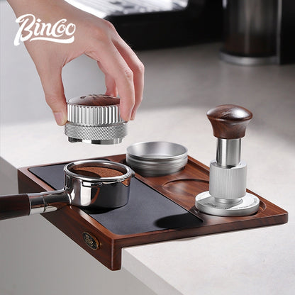 BINCOO 30 Pounds Constant Force Impact Coffee Tamper Set, 3-in-1 Coffee Machine Accessory Kit 51MM/58MM