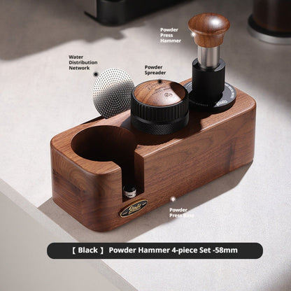 BINCOO 30 Pounds Constant Force Impact Coffee Tamper Set, 3-in-1 Coffee Machine Accessory Kit 51MM/58MM