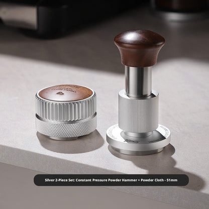 BINCOO 30 Pounds Constant Force Impact Coffee Tamper Set, 3-in-1 Coffee Machine Accessory Kit 51MM/58MM