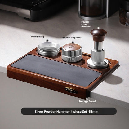 BINCOO 30 Pounds Constant Force Impact Coffee Tamper Set, 3-in-1 Coffee Machine Accessory Kit 51MM/58MM