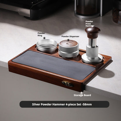 BINCOO 30 Pounds Constant Force Impact Coffee Tamper Set, 3-in-1 Coffee Machine Accessory Kit 51MM/58MM