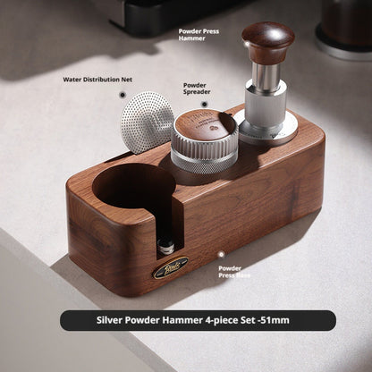 BINCOO 30 Pounds Constant Force Impact Coffee Tamper Set, 3-in-1 Coffee Machine Accessory Kit 51MM/58MM