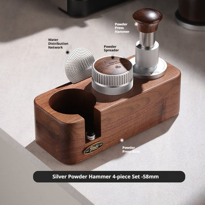 BINCOO 30 Pounds Constant Force Impact Coffee Tamper Set, 3-in-1 Coffee Machine Accessory Kit 51MM/58MM
