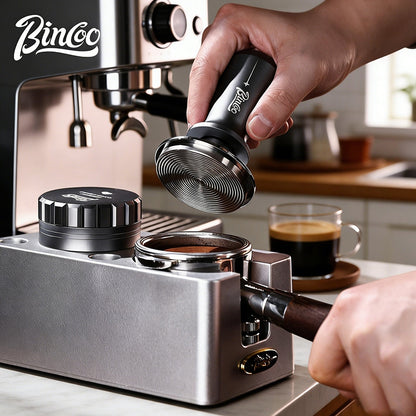 BINCOO Espresso Distributor & Tamper 2-Piece Set Coffee Machine Storage Base Kit 51MM/58MM