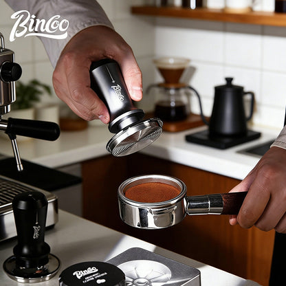 BINCOO Espresso Distributor & Tamper 2-Piece Set Coffee Machine Storage Base Kit 51MM/58MM