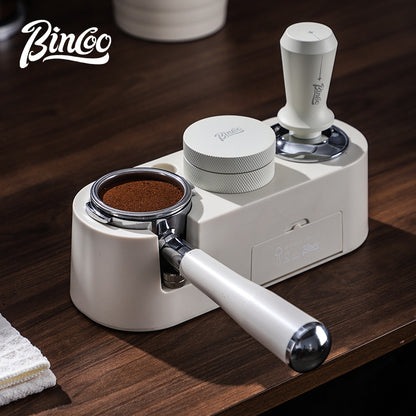 BINCOO Coffee Tamper Set Distributor & Tamper Station 3-Piece Kit Espresso Coffee Tool Set 51MM/58MM
