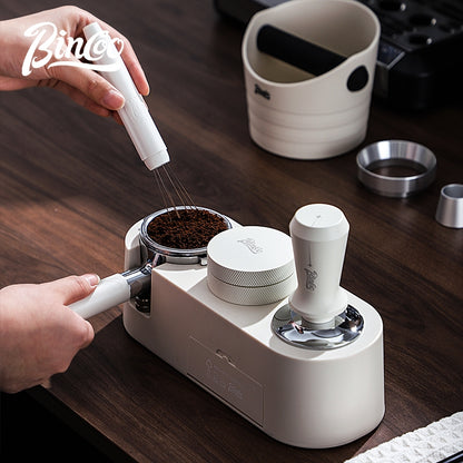 BINCOO Coffee Tamper Set Distributor & Tamper Station 3-Piece Kit Espresso Coffee Tool Set 51MM/58MM