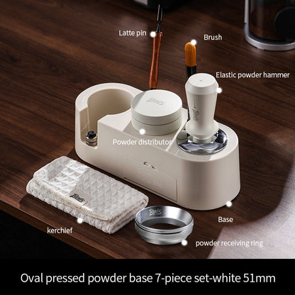 BINCOO Coffee Tamper Set Distributor & Tamper Station 3-Piece Kit Espresso Coffee Tool Set 51MM/58MM