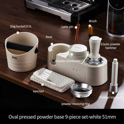 BINCOO Coffee Tamper Set Distributor & Tamper Station 3-Piece Kit Espresso Coffee Tool Set 51MM/58MM