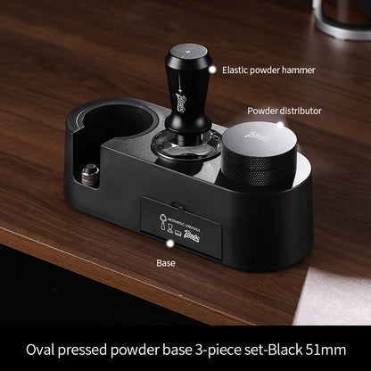 BINCOO Coffee Tamper Set Distributor & Tamper Station 3-Piece Kit Espresso Coffee Tool Set 51MM/58MM