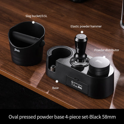 BINCOO Coffee Tamper Set Distributor & Tamper Station 3-Piece Kit Espresso Coffee Tool Set 51MM/58MM