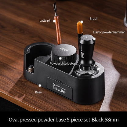 BINCOO Coffee Tamper Set Distributor & Tamper Station 3-Piece Kit Espresso Coffee Tool Set 51MM/58MM