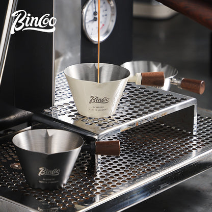 BINCOO 304 Stainless Steel Espresso Measuring Cup With Scale Coffee Drip Cup 90ML