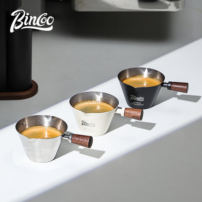 BINCOO 304 Stainless Steel Espresso Measuring Cup With Scale Coffee Drip Cup 90ML