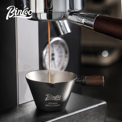 BINCOO 304 Stainless Steel Espresso Measuring Cup With Scale Coffee Drip Cup 90ML