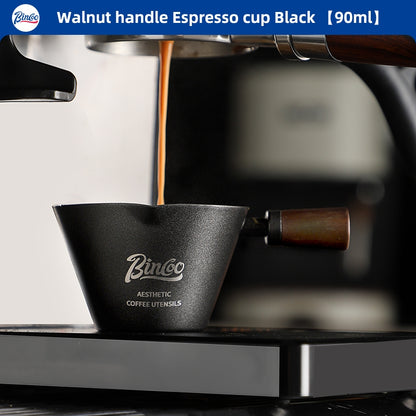 BINCOO 304 Stainless Steel Espresso Measuring Cup With Scale Coffee Drip Cup 90ML