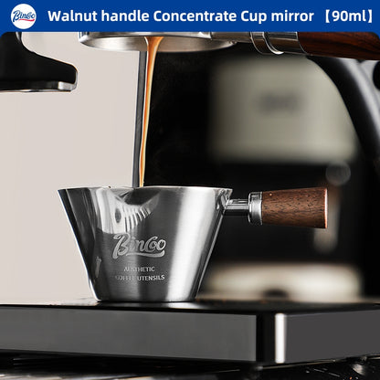 BINCOO 304 Stainless Steel Espresso Measuring Cup With Scale Coffee Drip Cup 90ML