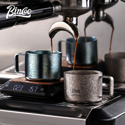 BINCOO Pure Titanium Coffee Cup Portable Coffee Tasting Cup for Home & Office 80ML