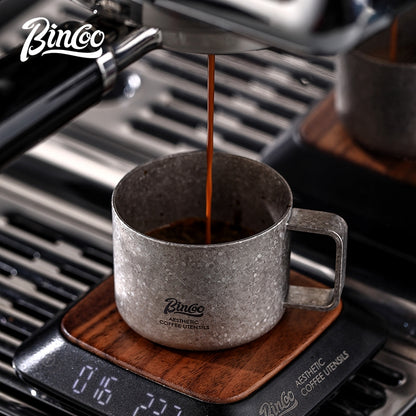 BINCOO Pure Titanium Coffee Cup Portable Coffee Tasting Cup for Home & Office 80ML