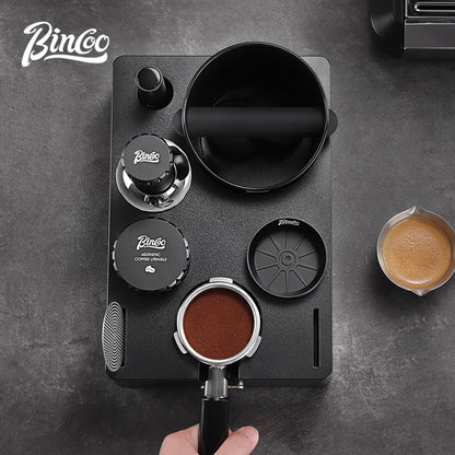 BINCOO Multifunctional Coffee Tamper Base Full Set Distributor & Spring Loaded Tamper 3-Piece Kit Coffee Storage Tools 51MM/58MM