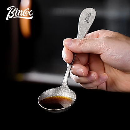 BINCOO SCA Pure Titanium Cupping Spoon Standard Barista Coffee Tasting Spoon Coffee Tool
