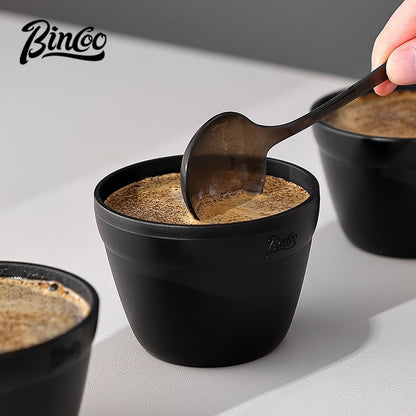BINCOO Professional Coffee Cupping Bowl with Lid & Cupping Spoon Large Capacity Stackable PP Materia