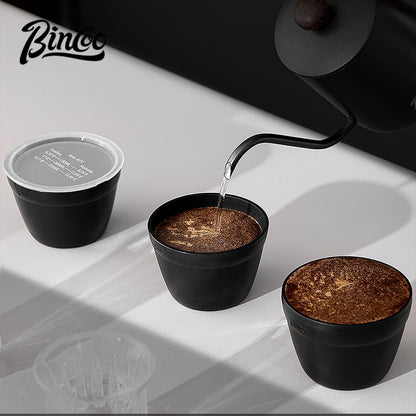 BINCOO Professional Coffee Cupping Bowl with Lid & Cupping Spoon Large Capacity Stackable PP Materia