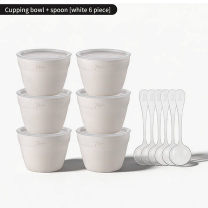 BINCOO Professional Coffee Cupping Bowl with Lid & Cupping Spoon Large Capacity Stackable PP Materia