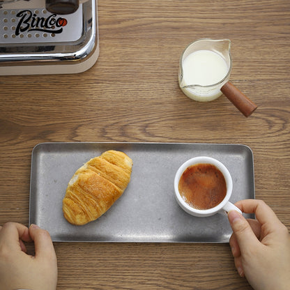 BINCOO Espresso Coffee Cup Set Thick‑Walled Ceramic Cup with Saucer & Coffee Spoon Ideal for Home & Office Use 80ML/125ML