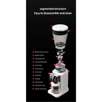 BINCOO Electric Coffee Grinder 48 Adjustable Settings Professional Automatic Coffee Grinder for Espresso & Pour Over Coffee Equipment