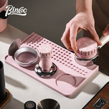 BINCOO Multifunctional Coffee Tamping Mat Corner Bar Coffee Mat Non-slip Silicone Coffee Machine Accessories