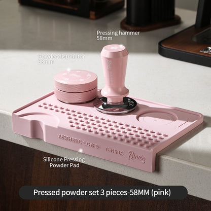 BINCOO Multifunctional Coffee Tamping Mat Corner Bar Coffee Mat Non-slip Silicone Coffee Machine Accessories