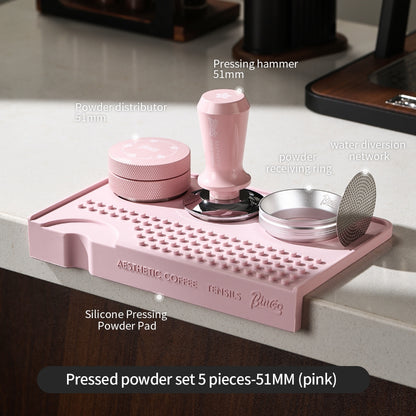 BINCOO Multifunctional Coffee Tamping Mat Corner Bar Coffee Mat Non-slip Silicone Coffee Machine Accessories