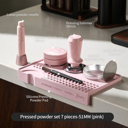 BINCOO Multifunctional Coffee Tamping Mat Corner Bar Coffee Mat Non-slip Silicone Coffee Machine Accessories