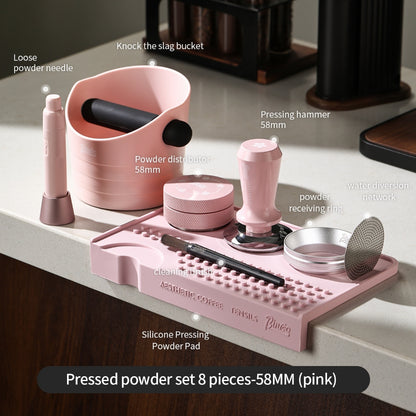 BINCOO Multifunctional Coffee Tamping Mat Corner Bar Coffee Mat Non-slip Silicone Coffee Machine Accessories