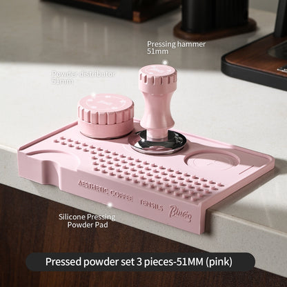 BINCOO Multifunctional Coffee Tamping Mat Corner Bar Coffee Mat Non-slip Silicone Coffee Machine Accessories