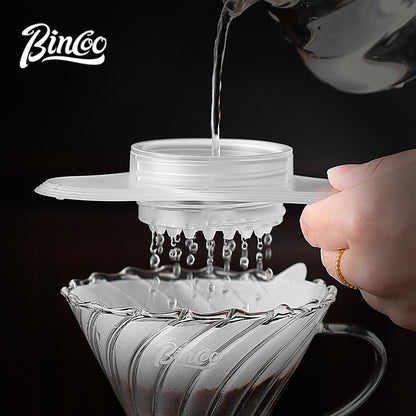 BINCOO V60 Dripper Diffuser for Pour Over Coffee Professional Drip Coffee Accessory Even Flow Tritan Material