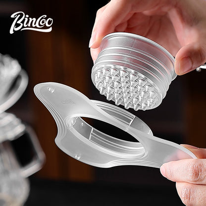 BINCOO V60 Dripper Diffuser for Pour Over Coffee Professional Drip Coffee Accessory Even Flow Tritan Material
