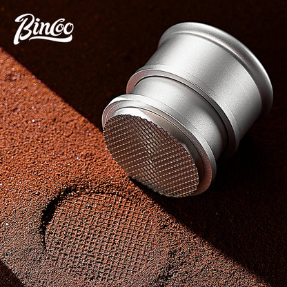 BINCOO Coffee Impact Constant Force Waffle Tamper, 30 Lbs Distributor, Magnetic WDT Tool 3-Piece Set 58MM