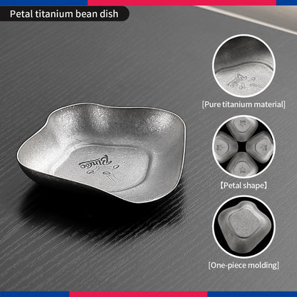 BINCOO Titanium Coffee Bean Dish Square Dosing Tray Espresso Sample Container with Spray Bottle Set