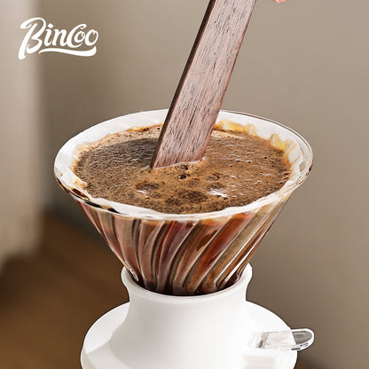 BINCOO Smart Drip Coffee Set Immersion‑Style Pour‑Over Coffee Dripper & Sharing Pot with Manual Coffee Grinder Home Coffee Brewing Kit