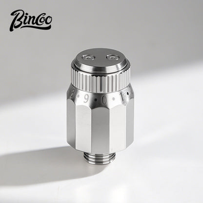 BINCOO Adjustable 316 Stainless Steel Pressure Boost Valve Accessory for Three‑Valve Moka Pot 2Cups