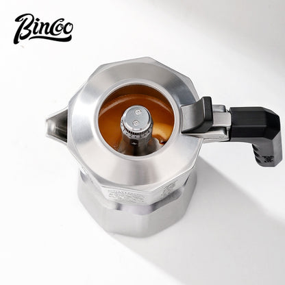 BINCOO Adjustable 316 Stainless Steel Pressure Boost Valve Accessory for Three‑Valve Moka Pot 2Cups