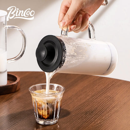 BINCOO French Press Coffee Maker Set Home Coffee Brewing & Filter with Milk Frother for Cold Brew Coffee 550ML