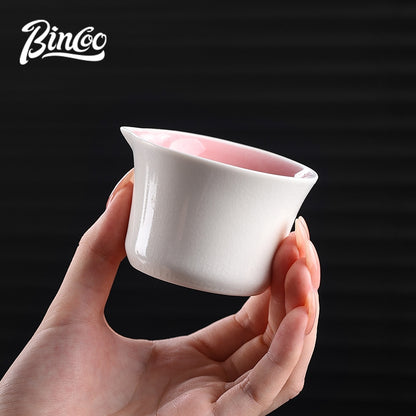 BINCOO Crackle Glaze Ceramic Espresso Cup Extraction Shot Glass Italian Ounce Measuring Cup Small Milk Jug 160ML