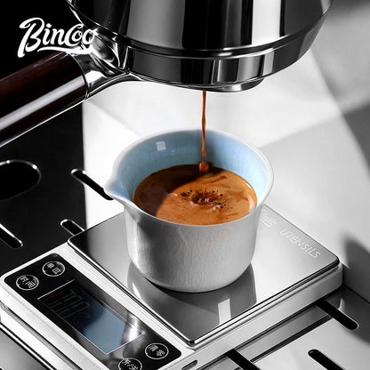 BINCOO Crackle Glaze Ceramic Espresso Cup Extraction Shot Glass Italian Ounce Measuring Cup Small Milk Jug 160ML