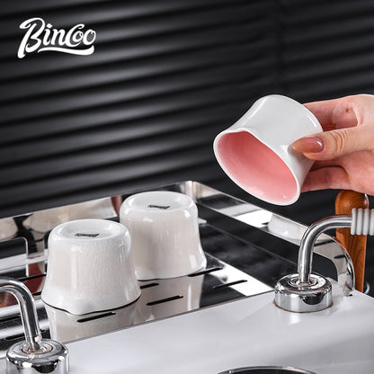 BINCOO Crackle Glaze Ceramic Espresso Cup Extraction Shot Glass Italian Ounce Measuring Cup Small Milk Jug 160ML