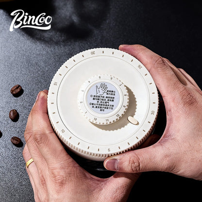 BINCOO Press‑to‑Vacuum Sealed Coffee Storage Jar Glass Airtight Container for Home Use Moisture‑proof with Date Tracker 400ML
