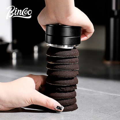 BINCOO 3‑Blade Distribution Tool, Spring‑Loaded Stainless Steel Tamper, Dosing Ring Set, Coffee Accessory Kit